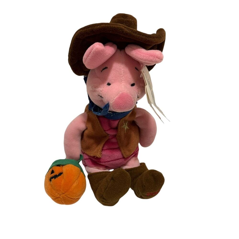 Disney Mouseketoys Winnie The Pooh Cowboy Sheriff Piglet Bean Bag Stuffed Plush